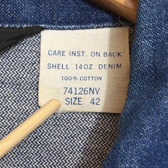 Wrangler | Vintage Western Denim Aztec Serape Concho Native American Jacket 42 - Picture 10 of 17